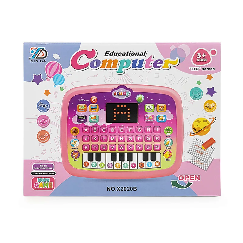 Early LED Pad Music Tablet, Sounding Toy, Point Máquina De Leitura, Brinquedo Musical Educacional, Fit para Crianças, Presentes para Crianças, Novo