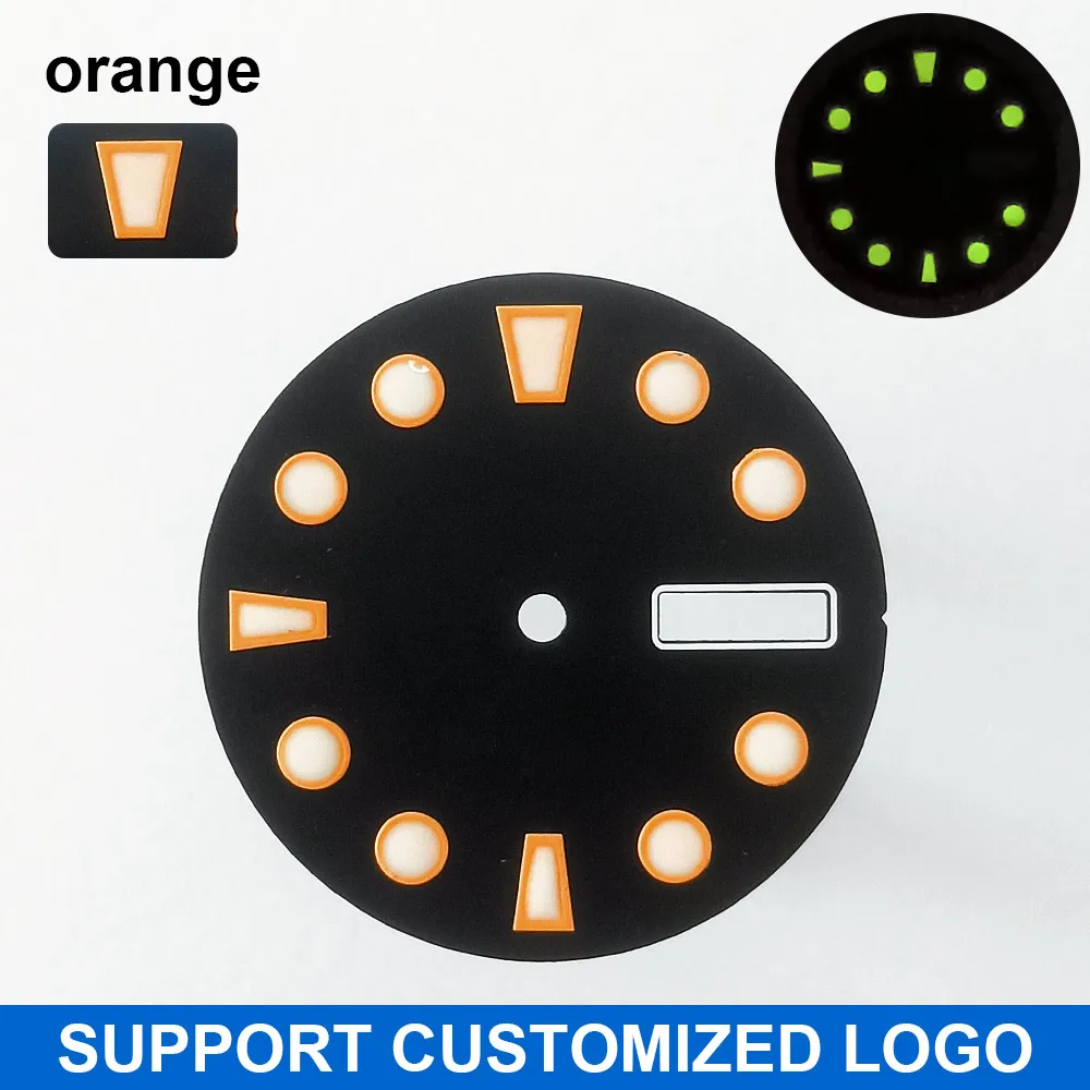 28,5 mm Zifferblatt Leuchtendes Zifferblatt Geeignet für NH-36 Uhrwerk Mechanische Uhr Montage Teile Modifikation Individuelles LOGO/Name – Detail 7