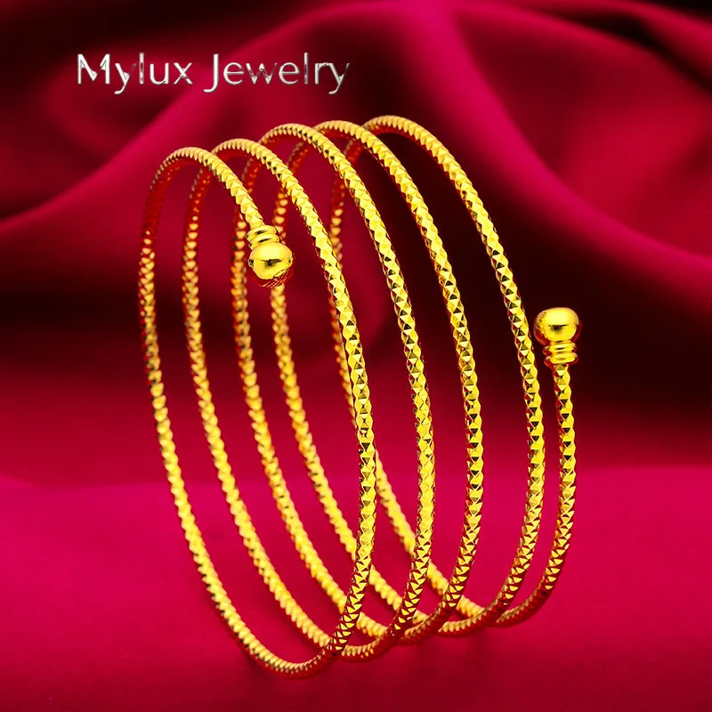 Mylux Jewelry 24K Gold Beaded Bracelet & Ring Set | AU999 Pure Gold, round gold beads, shiny finish, elegant for daily wear