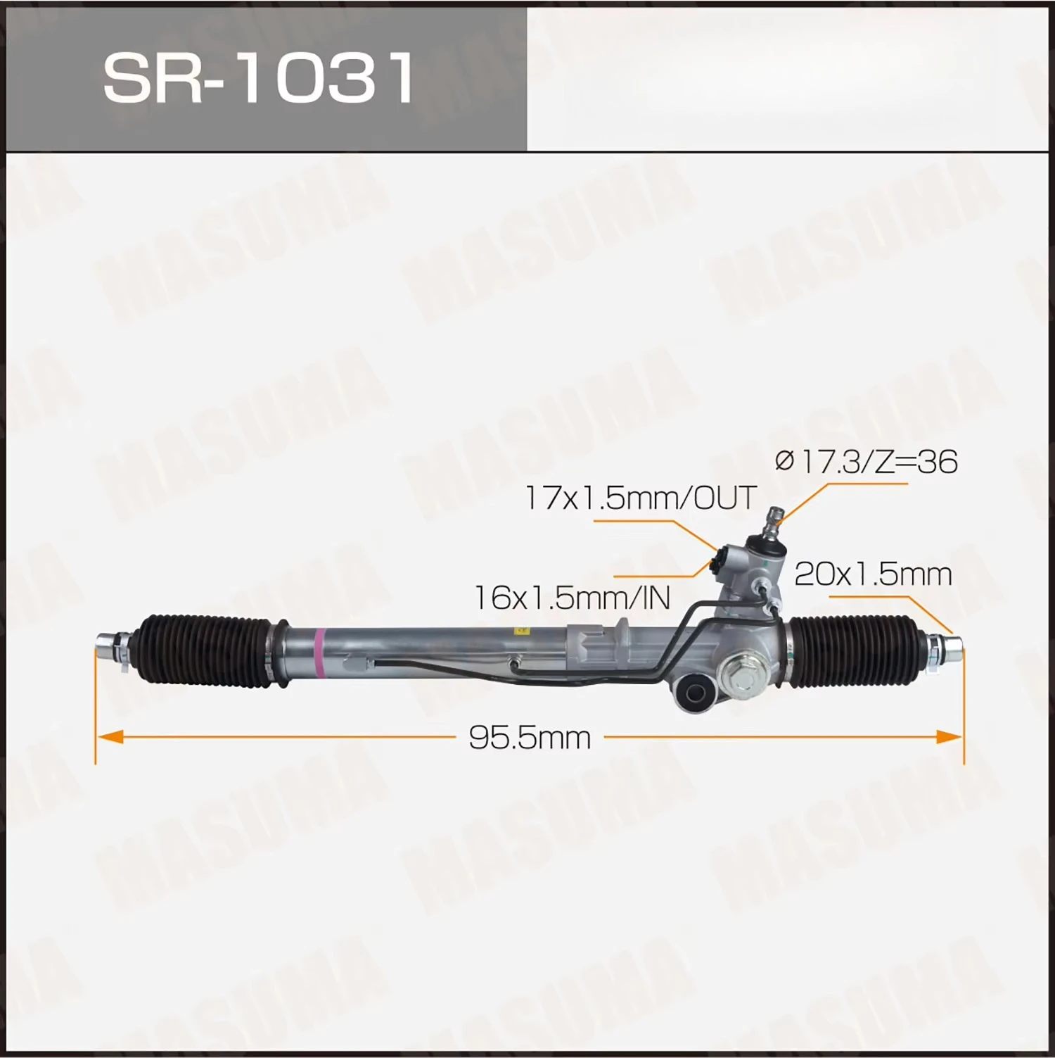【Factory Direct Supply】MASUMA SR-1031 Steering Gear Right-hand Drive Car OE NO. 44200-60012 44200-60351 for  LAND CRUISER
