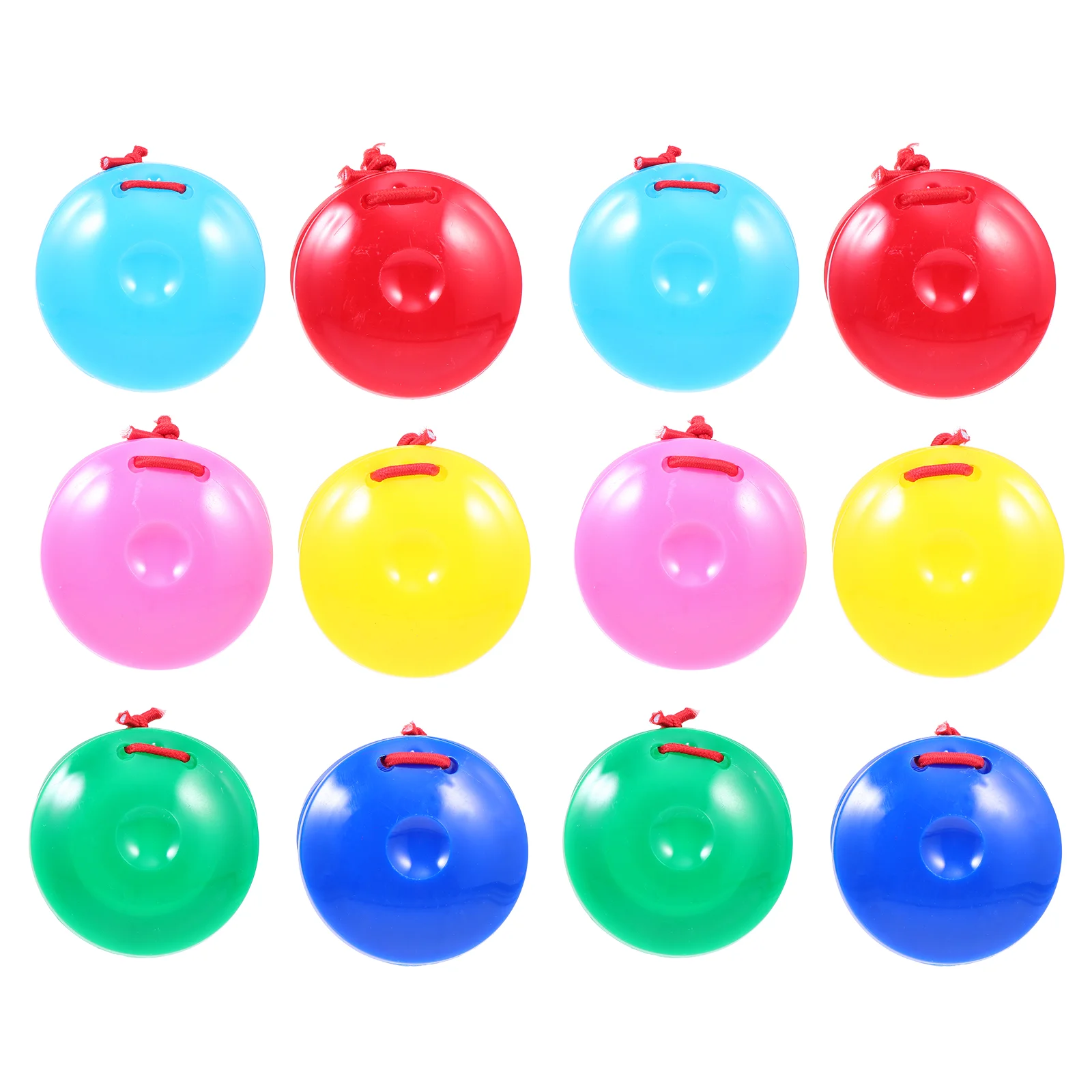 24 Pcs Toy Plastic Castanets Children Instruments Kid Percussion Toys Puzzle Musical Preschool