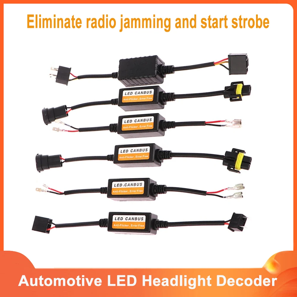 H1 H4 H7 H8 H11 9005 9006 Car LED Canbus Load Resistor Controller Warning Canceler LED Decoder Light Error Free 12V Resistance