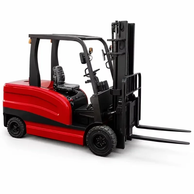 3.5 Ton Lead-Acid Battery Powered Electric Forklift 6m Lifting Height CE ISO Warehouse Cargo Handling FWD Two-Stage Mast Solid