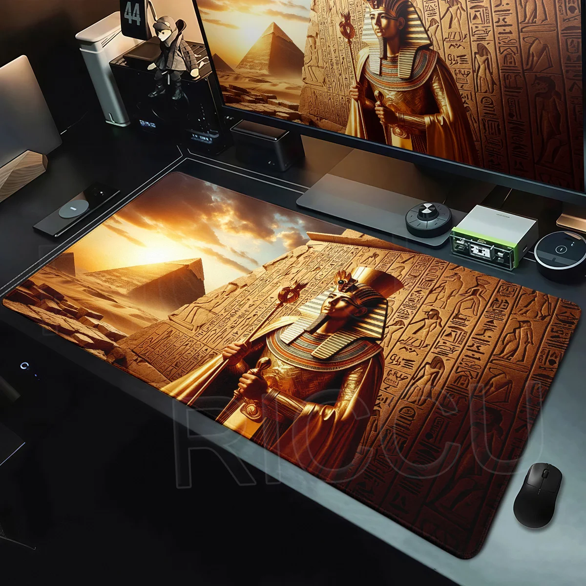 Ancient Egypt Posters Non-slip Mouse Pad Large Rubber Base Anti-slip Desk Accessories Mousepad for Gamer Keyboard Mat Decor Rug