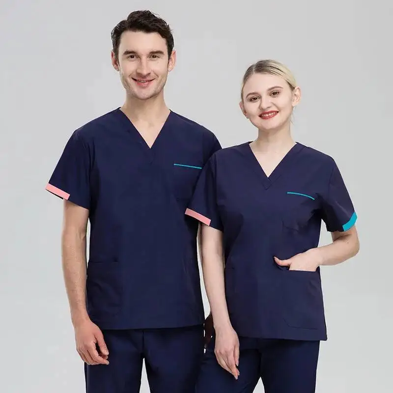 Hand Washing Clothes Female Dentist S Short Sleeved Summer Pet Room Surgical Gowns Clinic Nurse Gowns
