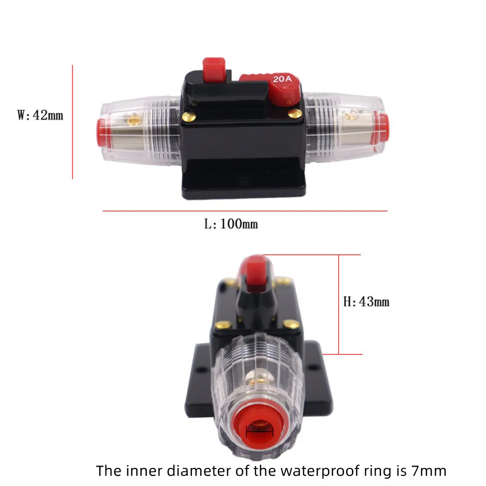 150A 100A 80A 60A 50A 40A 30A 12V / 24V / 48V DC resettable circuit breaker resettable insurance solar photovoltaic connector