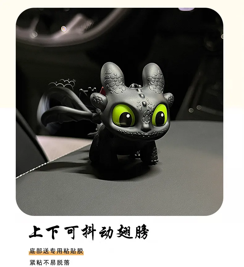 Globaler Drachenzähmungs-Zahnlos-Puppenanhänger mit leuchtender Kreativität, Nacht-Bösewicht-Schlüsselanhänger, Geschenk für Jungen und Mädchen, Auto-Dekoration – Detail 1