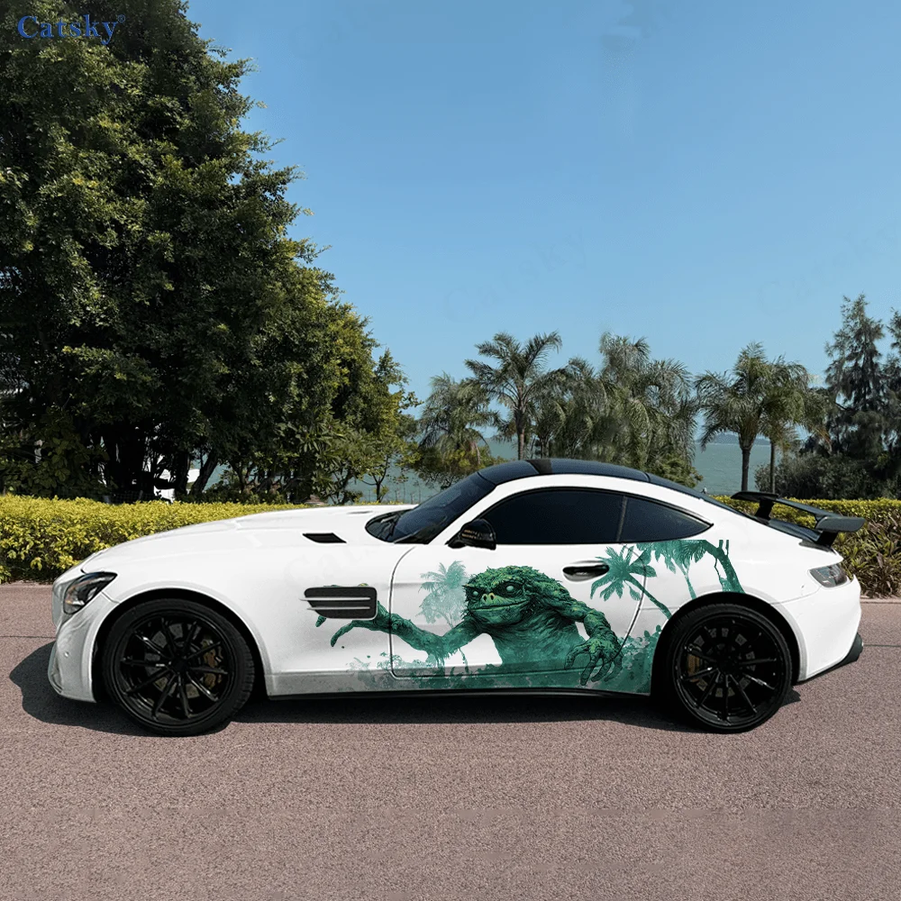 

Green Mutant Organisms Car Vinyl Wraps Decal Self-adhesive PVC Sticker Suitable for Trucks SUV Decoration Auto Accessories Gift