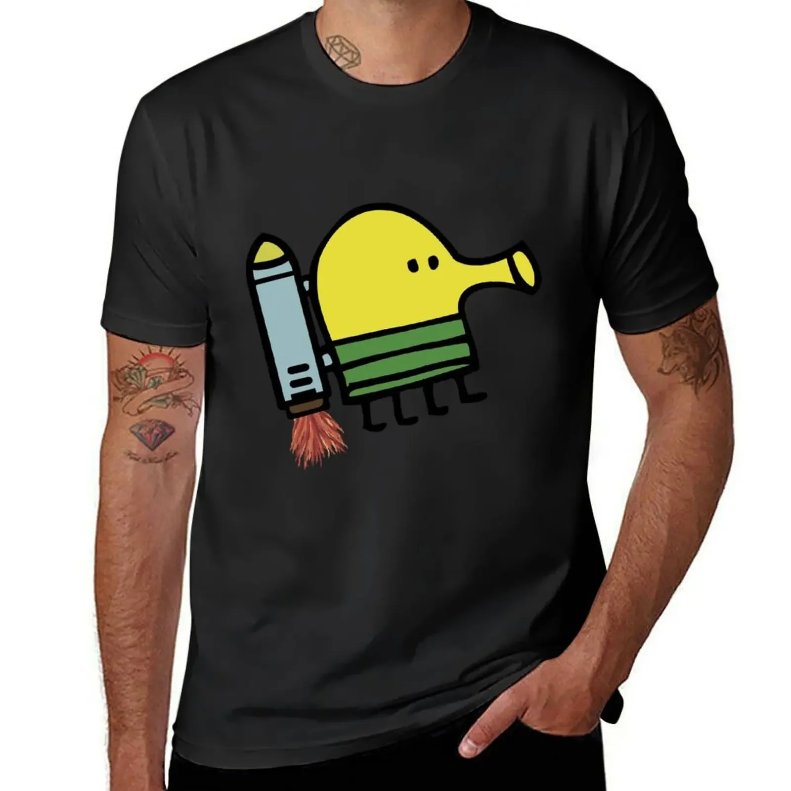 Doodle Jump Sticker T-Shirt hippie clothes for a boy anime clothes funnys clothes for men