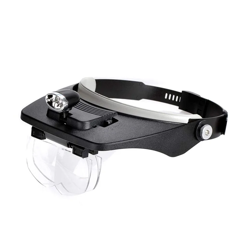 LED Head Mount Magnifier Acrylic HD Loupe Beekeeping Queen Grafting Special Headband Lighting Magnifying Glass Beekeeper Tools