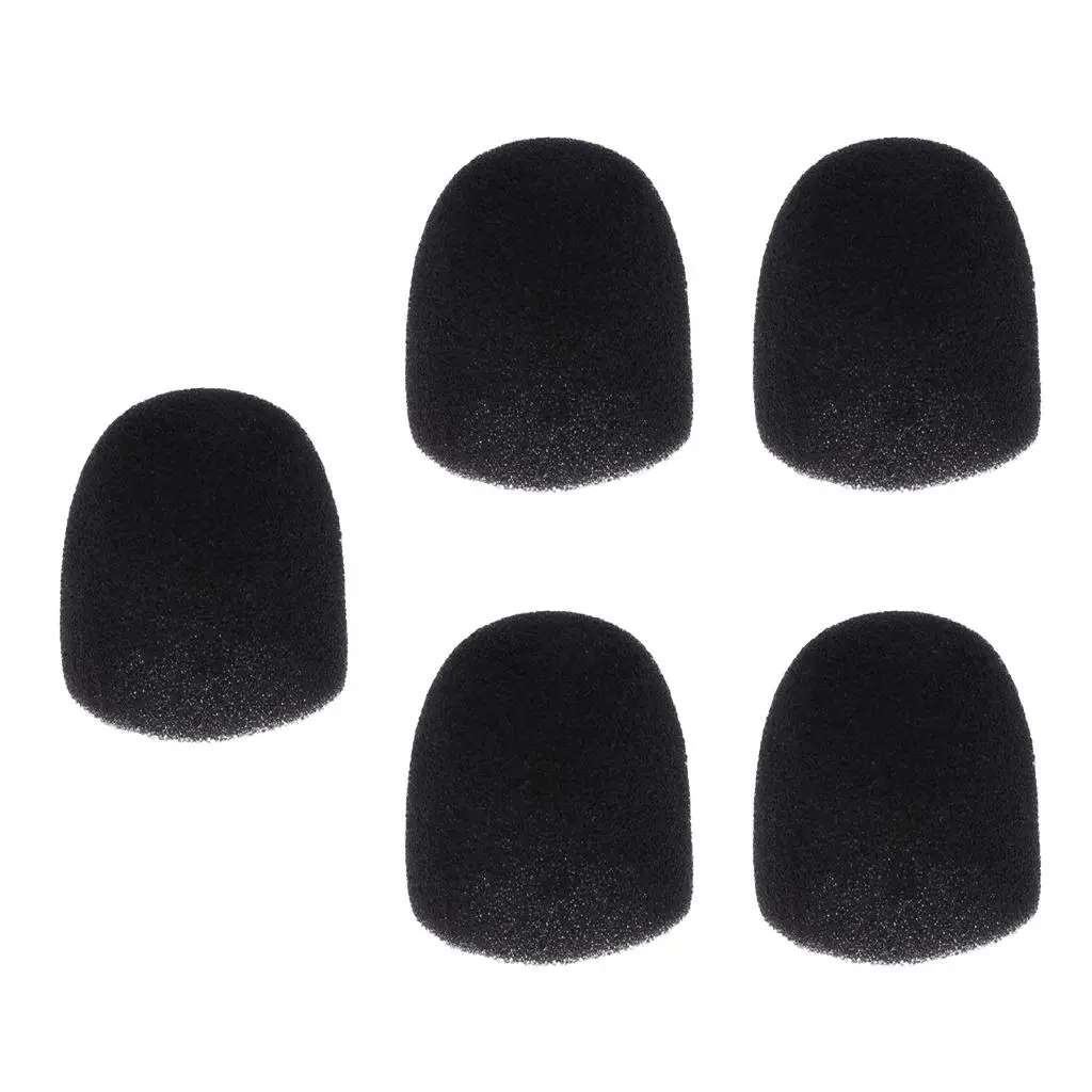 Funda de esponja para micrófono, filtro de parabrisas para micrófono inalámbrico, 4,6 cm/5,5 cm, 5 piezas