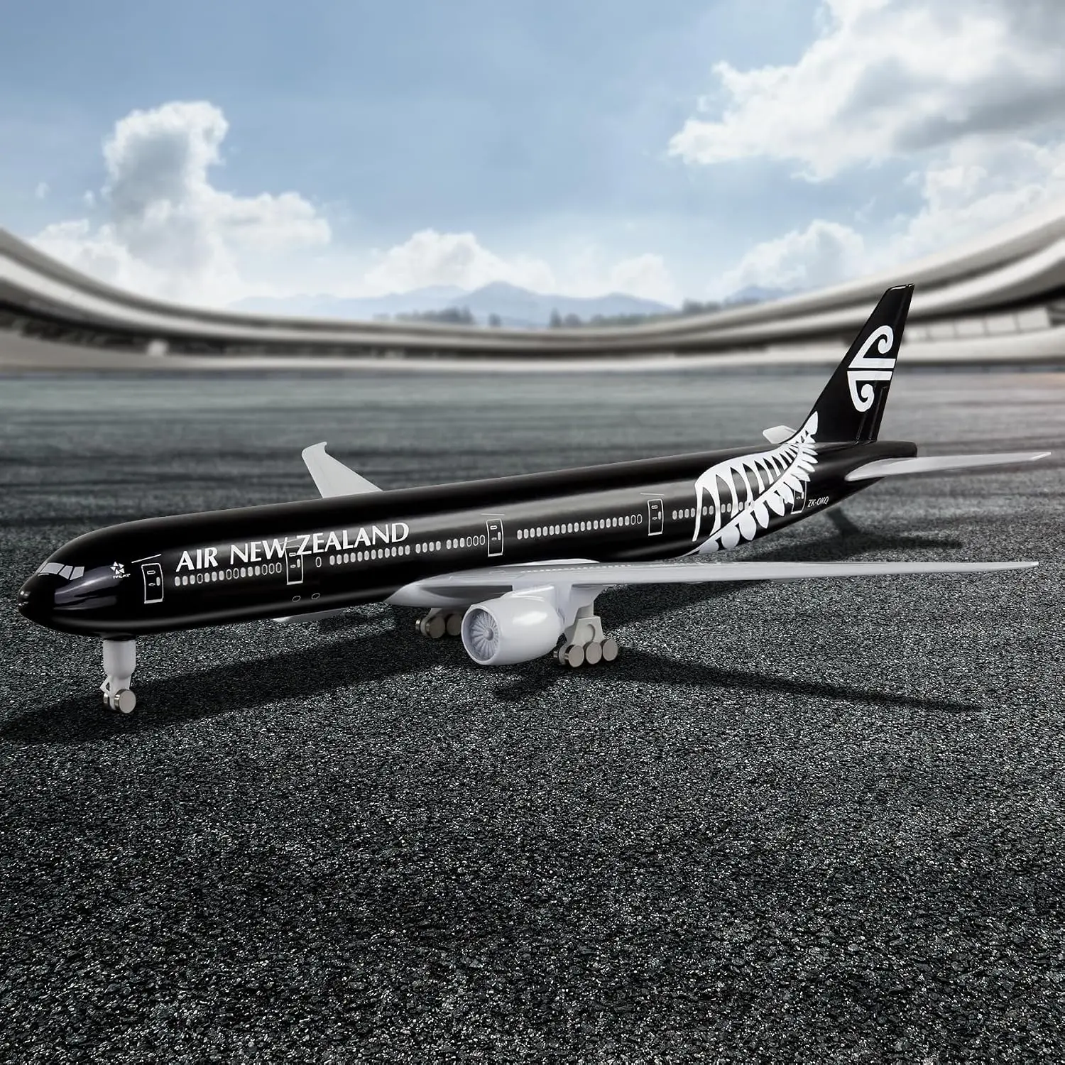 20cm Airplane Model Toy Kit New Zealand B777 Diecast Metal Airplane Model with Stand for Collection Display or Aviation Gift