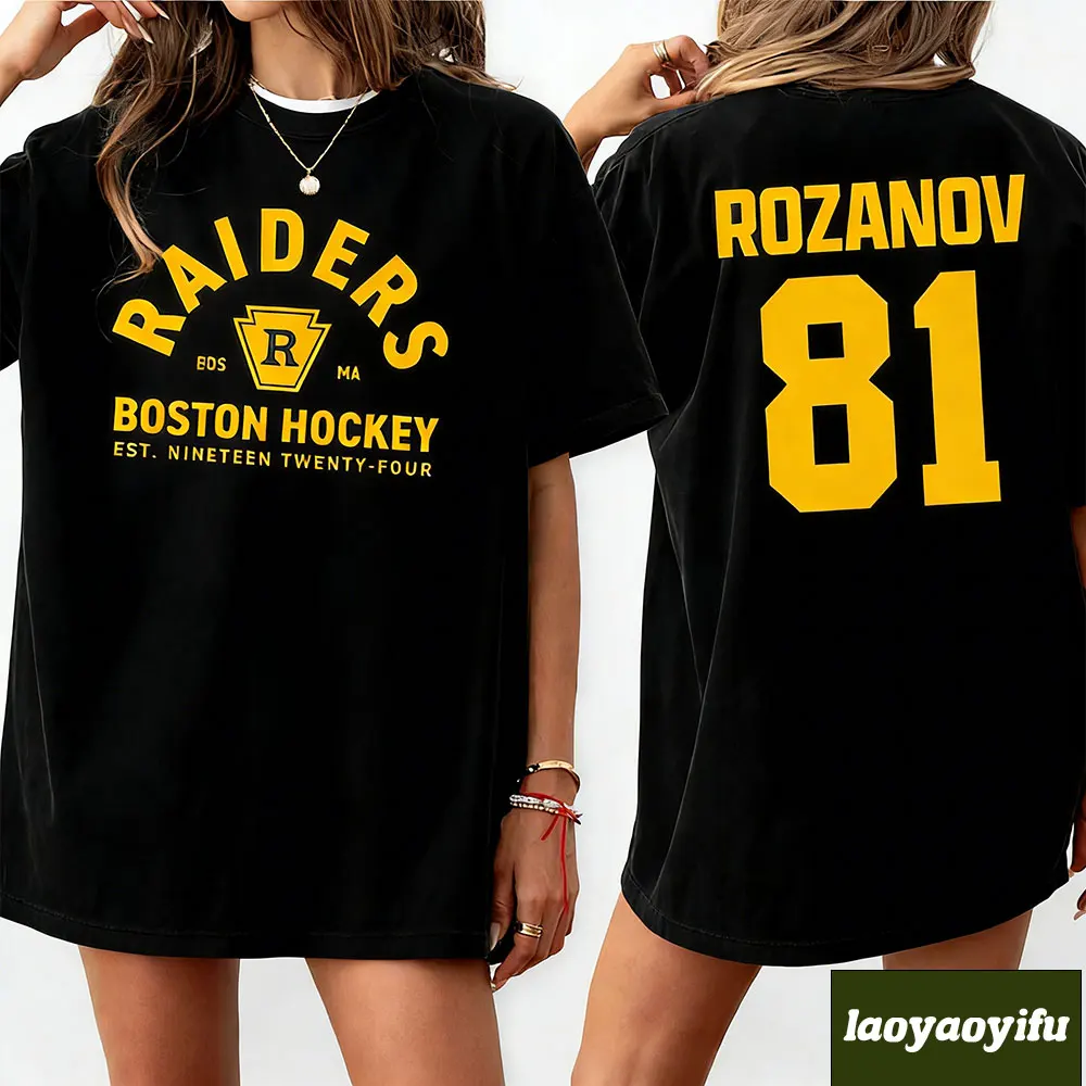 

2026 New Ilya Rozanov 81-Boston Raiders Tee Hudson Williams Connor Storrie Heated T-shirts Rivalry Rozanov Shane Hollander Shirt