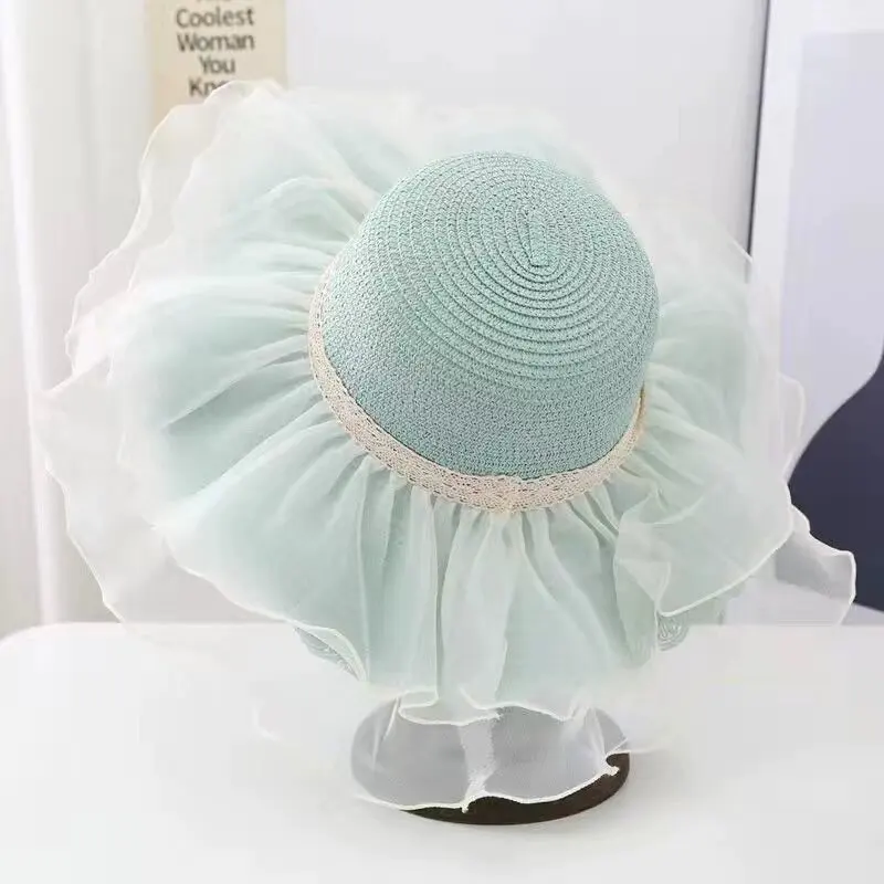 New summer floppy wide brim sun hat  Women Straw hat Cap Outdoor holiday Lady beach Casual floral Panama hat