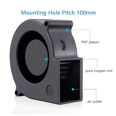Blower Fan 12V Blower Bbq  HouseholdAC Powered Fan with Variable Speed Controller