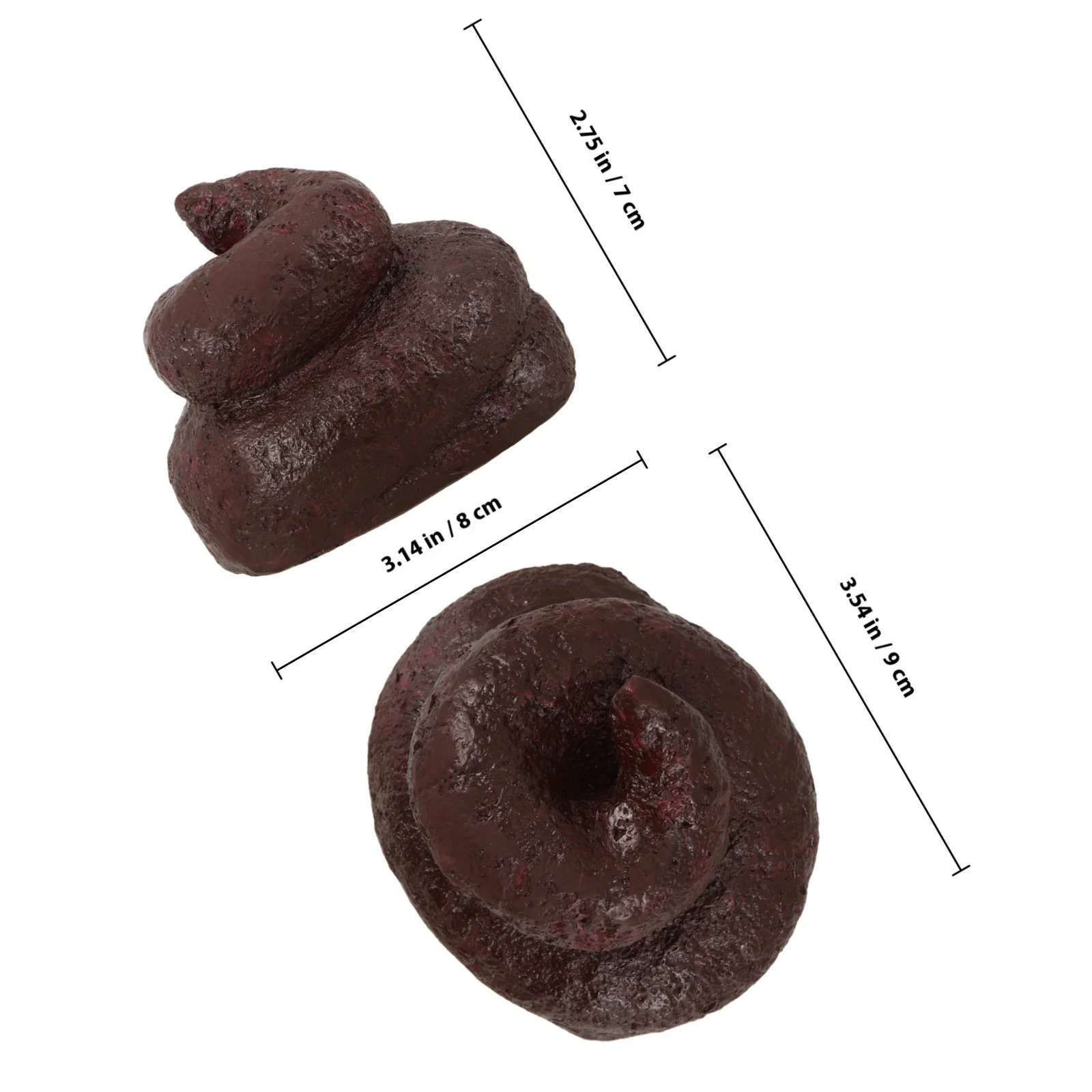 Outdoor Key Hider Box Simulated Poop Design Waterproof Resin Material Hidden Container for Garden Decor and Emergency Spare Keys
