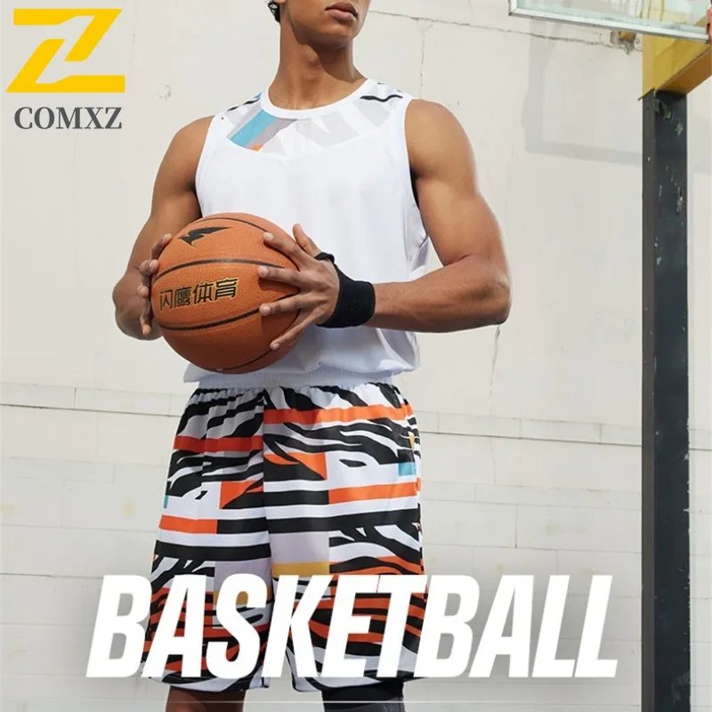 

​COMXZ Men Quick-Dry Ice Silk Sleeveless Tank Top Summer American Style Basketball Gym Workout Training Breathable Jersey Vest