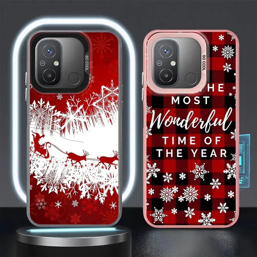 حافظة هاتف لهاتف Xiaomi Redmi Note 10s 11s 10 11 Pro 12 13 14 Pro Plus غطاء ناعم تصميم شجرة عيد الميلاد الرائعة #5