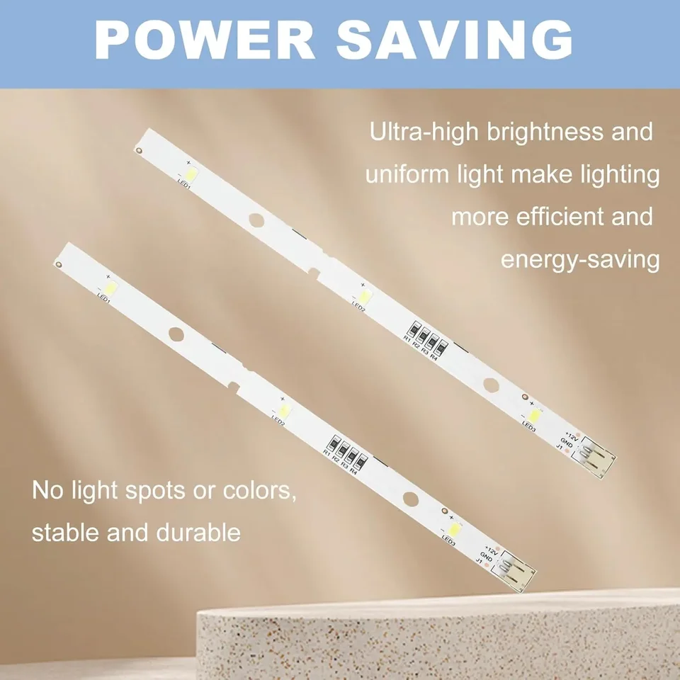 MDDZ-162A A07 2PCS LED Strip Light for RONGSHENG/HISENSE BCD-630WT