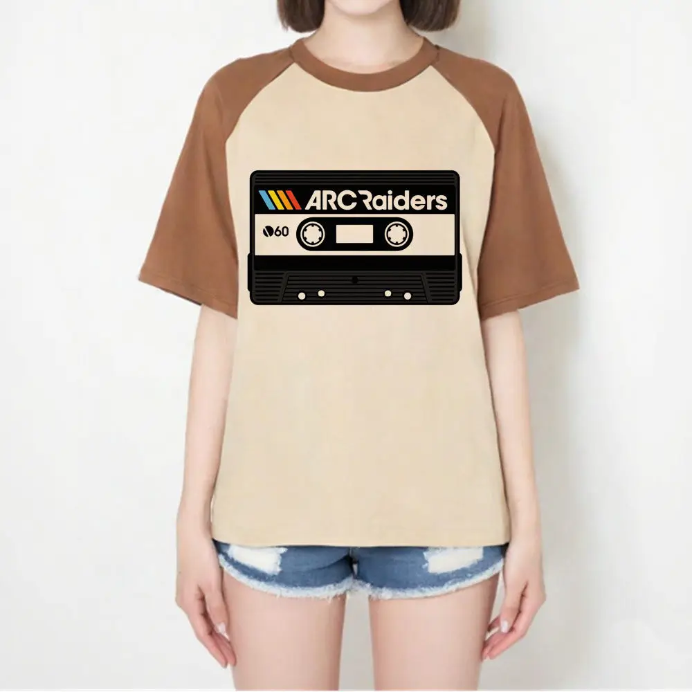 Arc Raiders 티셔츠 여성 펑크 편안한 그런지 통기성 Y2k 힙합 탑 티셔츠 디지털 컬러풀 여성 레트로 통기성 애니메이션