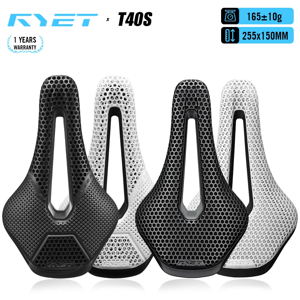 ryet-3d-プリントカーボンバイクサドル超軽量-mtb-ロードファイバー自転車シートクッション快適な通気性サイクリングシートパーツ