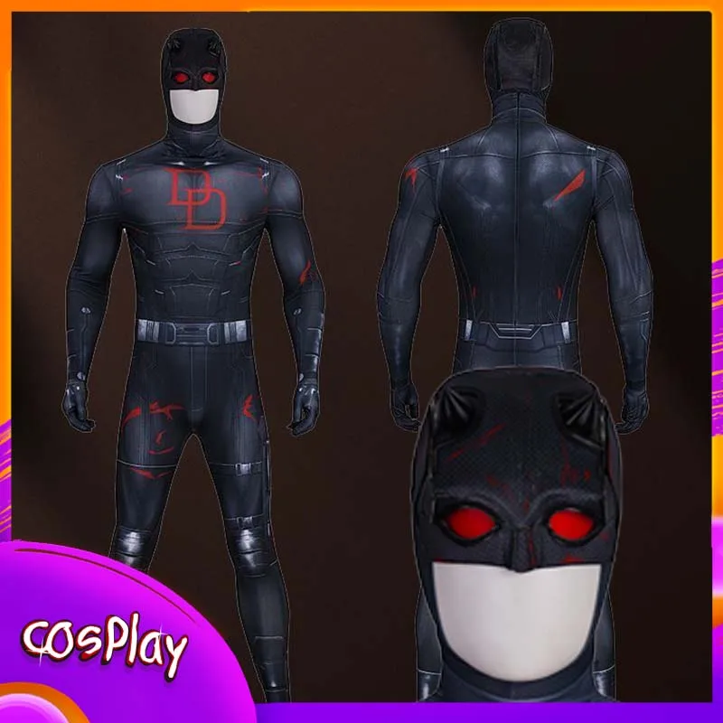 

Dared Evil Cosplay Costume Matt Murdock Superhero Jumpsuit Comic-Con Carnival Masquerade Party Coser Props Bodysuit Adult Gift