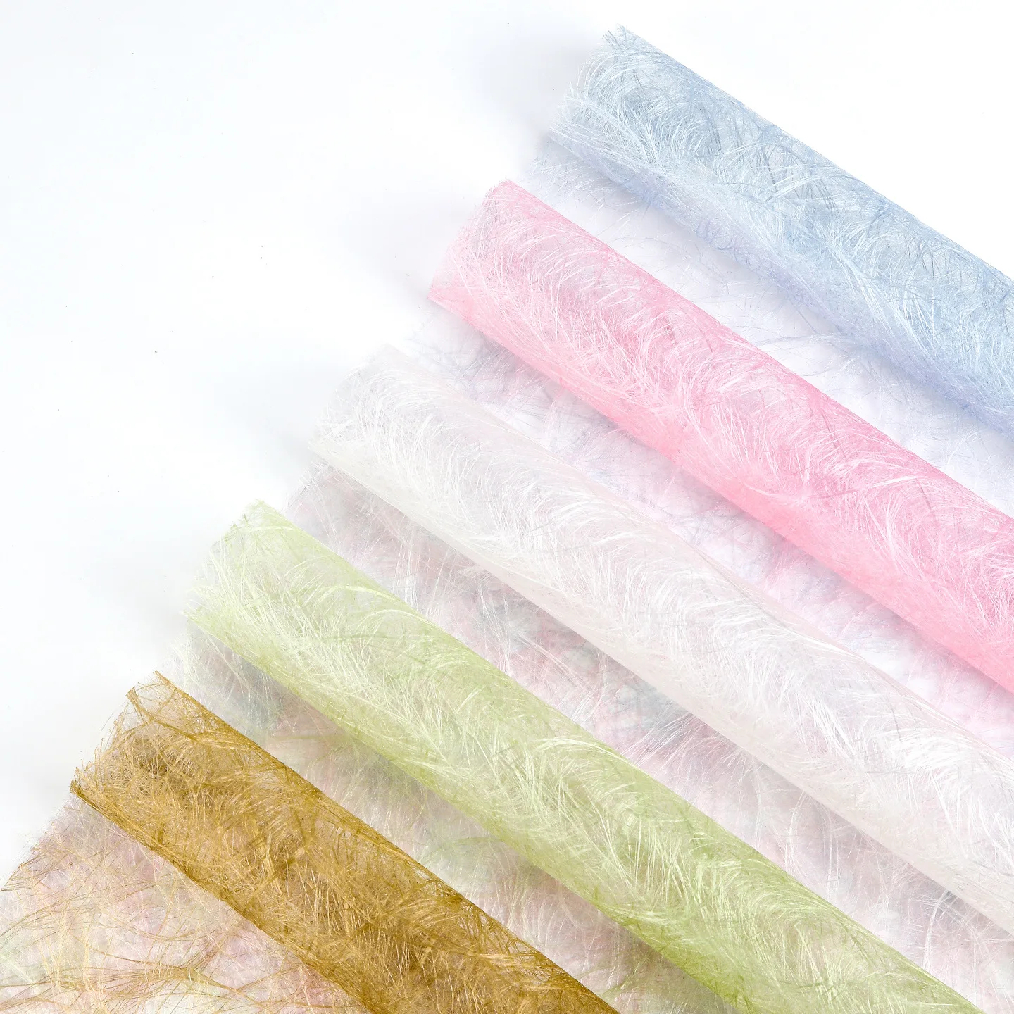 High Quality Hemp Silk Flower Wrapping Paper Handmade Material Bouquet Laffey Paper Floral Art  Flower Packaging Paper