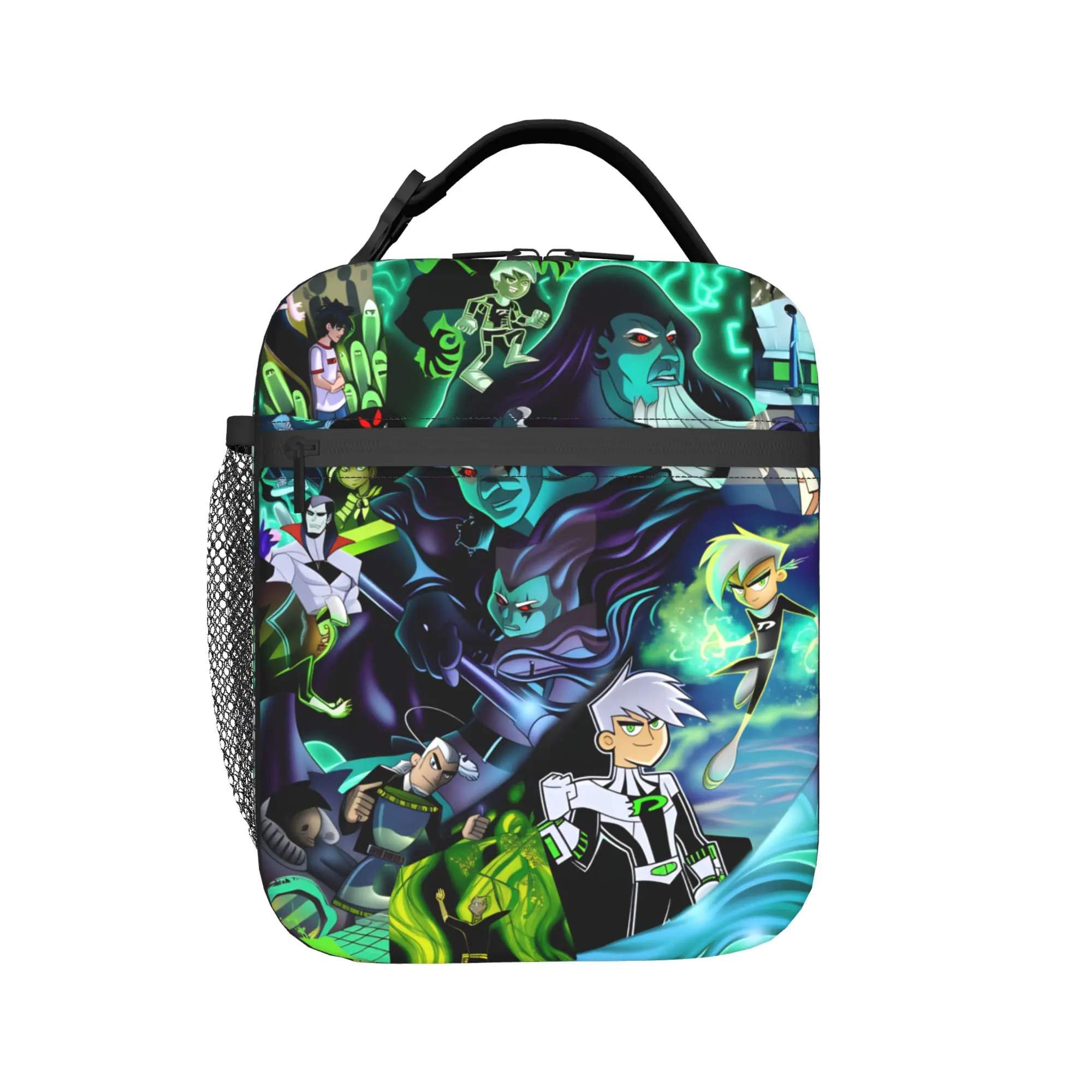 Danny Phantom Lunch Bag  Casual Lunch Box For Child Office Convenient Cooler Bag Waterproof Print Thermal Tote Handbags