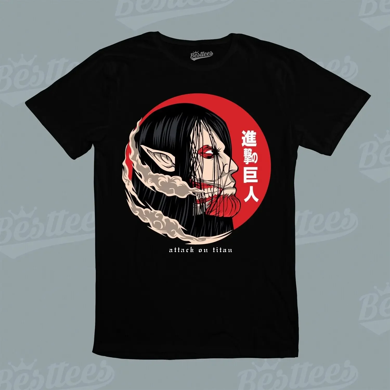 

Kids /Men/Women Japanese Anime Attack on Titan Red Moon AOT Eren Graphic T-Shirt