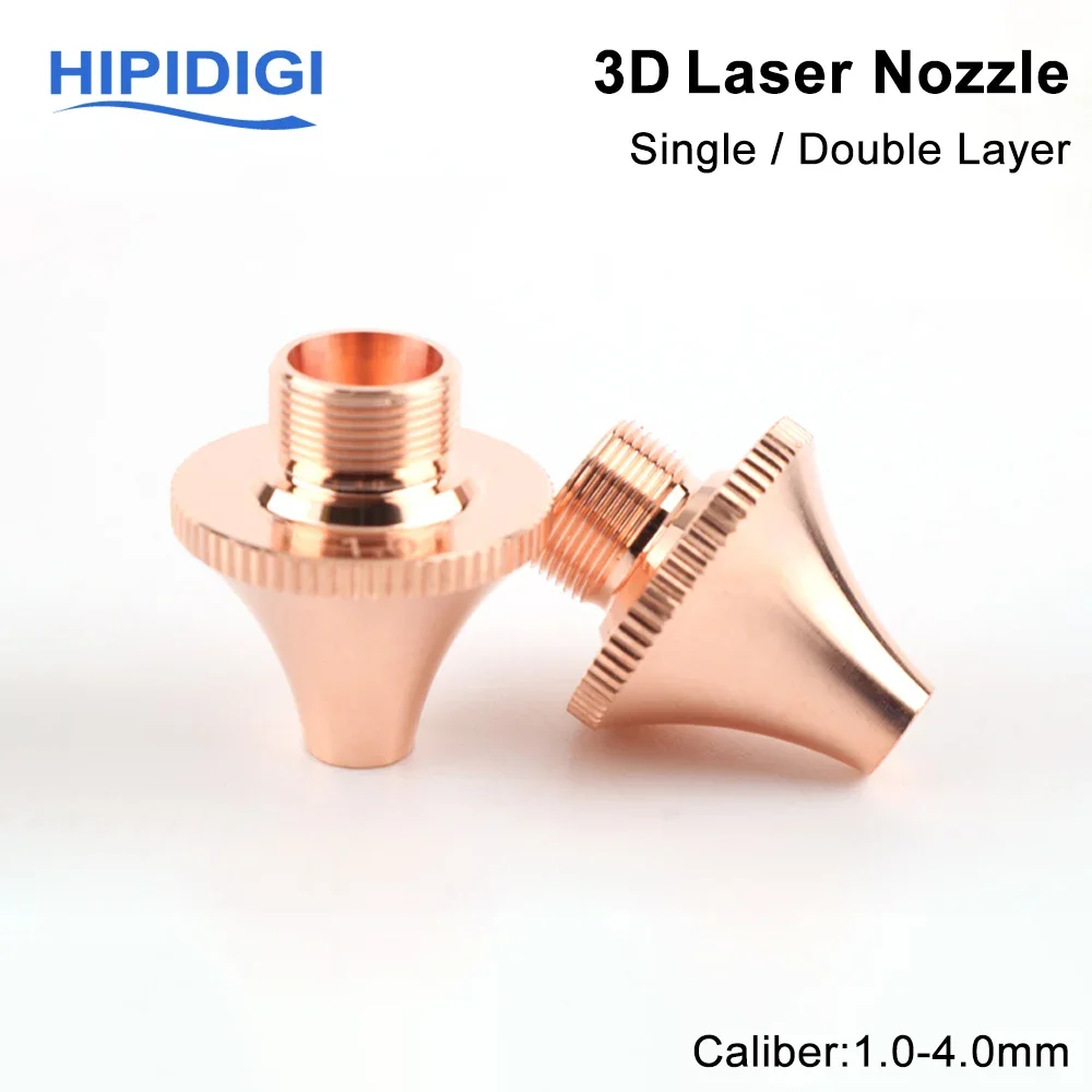 

3D Laser Nozzles Single Layer Double Layer Dia.18 H20 M9 for Raytools Bodor WSX HAN'S Precitec Fiber Cutting Machine Head Parts