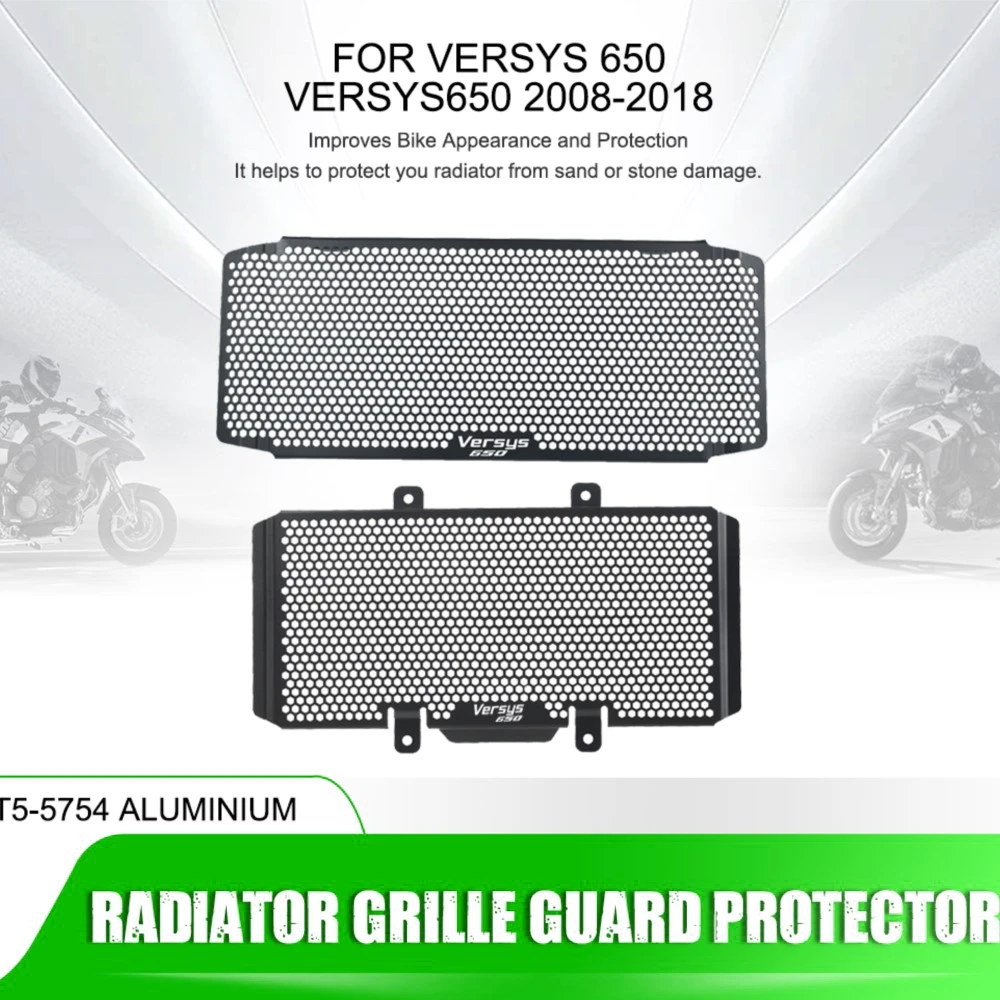 

Radiator Guard Grille Protection Cover For KAWASAKI VERSYS 650 VERSYS650 2008 2009 2010 2011 2012 2013 2014 2015 2016 2017 2018