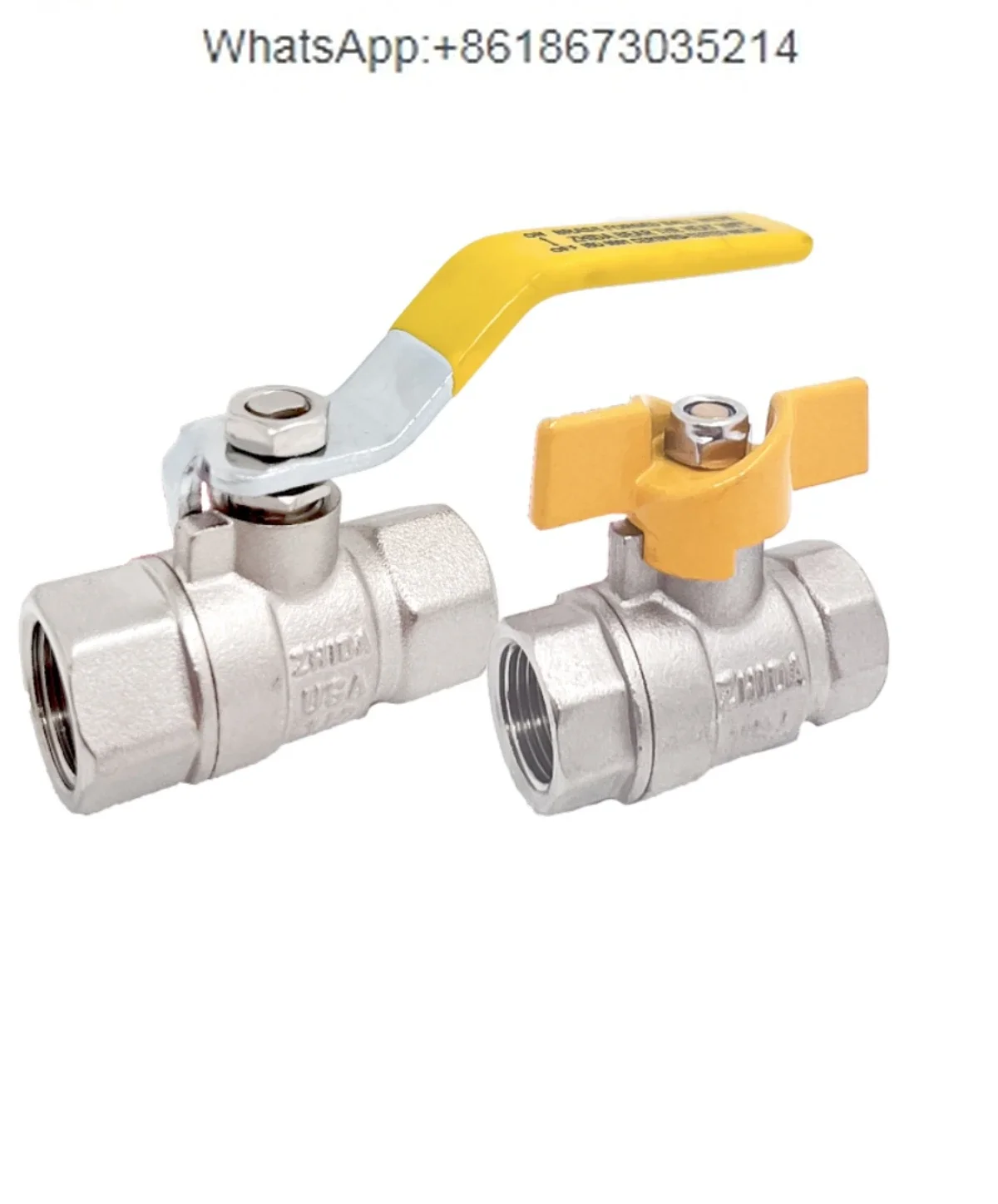 300 degrees heat transfer oil ball valve, inner and outer double inner silk butterfly handle handle, copper ball valve