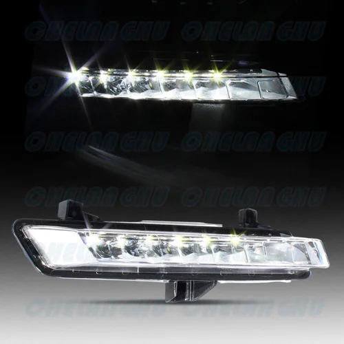 Imagen 2 del producto Para Renault Clio 2016 2017 2018 2019 parachoques delantero derecho LED DRL lámpara de luz de circulación diurna 266051034