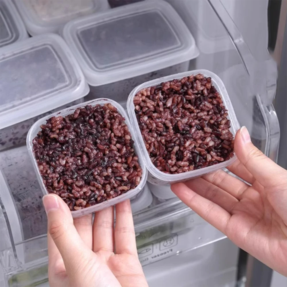 

Food Grade Microwave Safe Bento Box, Thick Transparent Plastic Seal Box for Refrigerator Storage, Portable and Durable Design