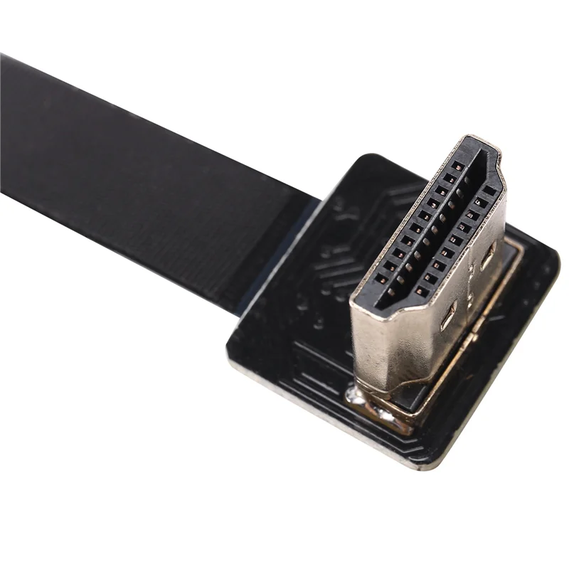 AT29-2X Fpv  Male To Up Angled 90D  Male Hdtv Fpc Flat Cable For Fpv Hdtv Multicopter Aerial Photograph 20Cm