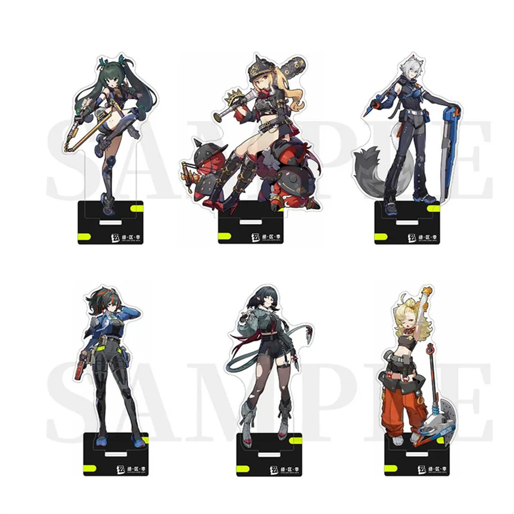 New Hot Game Zenless Zone Zero Nicole Demara Billy Kid Von Lycaon Acrylic Stand Model Plate Keychain Desk Decor Collection gift