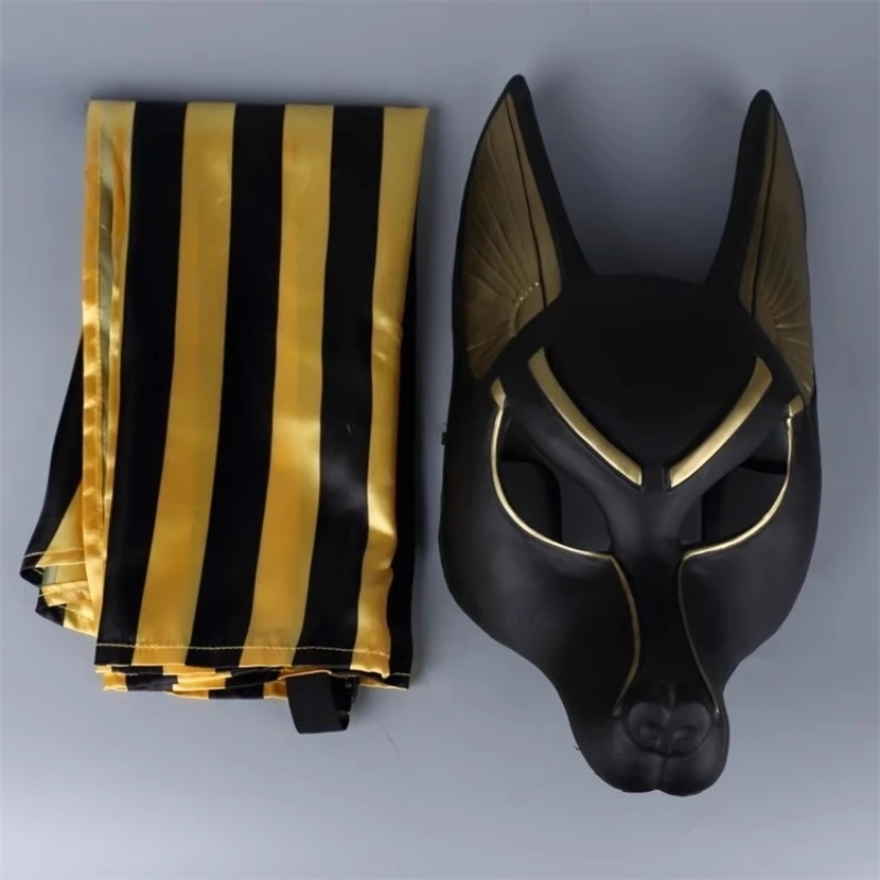 

Cosplay Prop Egypt Anubis Cosplay Mask PVC Wolf Head Helmet Halloween Cosplay Accessories Party Show Costume Props