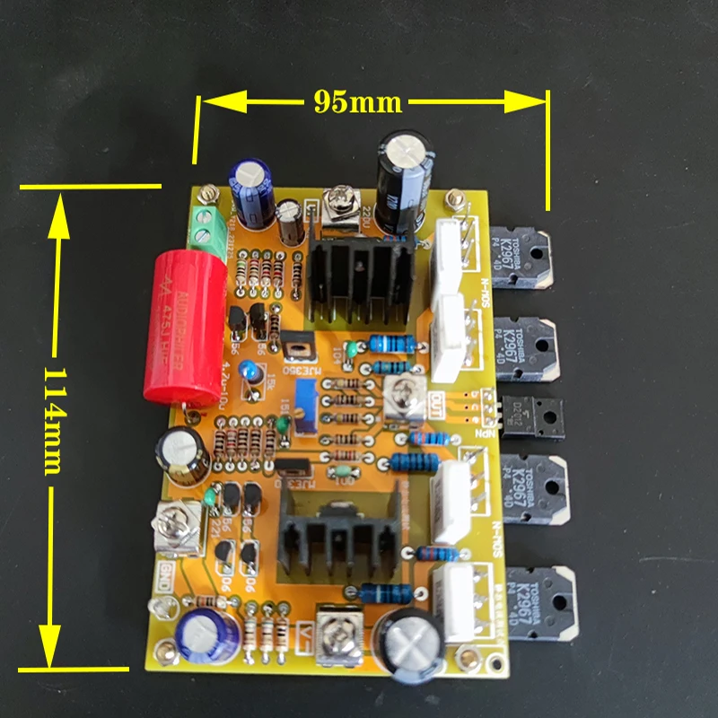 Dual-Parallel High-Voltage Hi-Fi Discrete MOSFET Power Amplifier Board Mono Block Finished Product Board