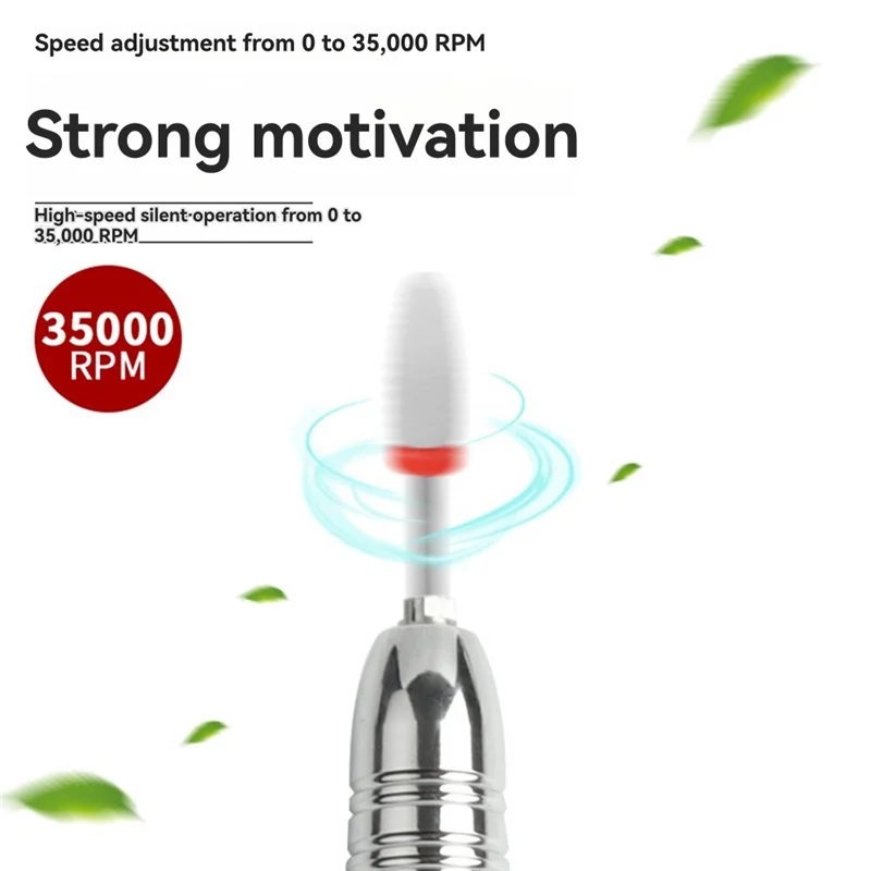 Set di strumenti professionali per smalto per lime elettriche da 35000 giri/min. Levigatrice professionale per tornio per unghie Spina europea