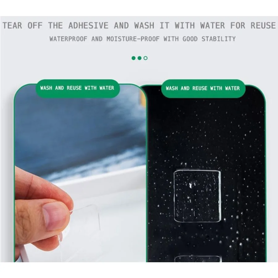 40 شريط مربع شفاف مزدوج الجوانب، وسادات لاصقة من الجل ذاتية اللصق مقاومة للماء وقابلة للإزالة، شفافة يمكنك صنعها بنفسك حرفية 30 مم ×