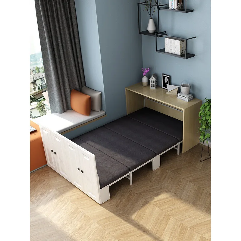 Office folding bed single lunch break bed multifunctional double invisible  small apartment household hidden nap
