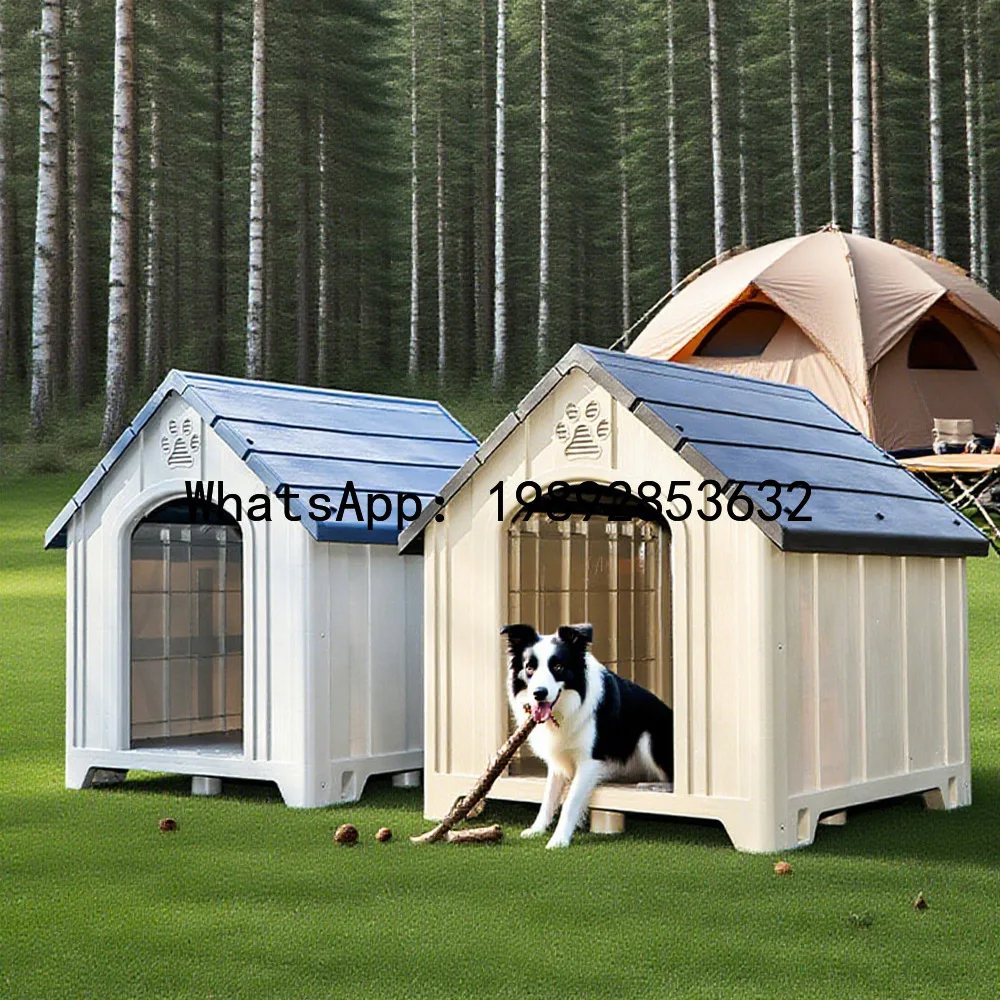 XL  Outdoor Four Seasons Rainproof Windproof Dog House Medium Large Dog House Villa Outdoor Sunproof Dog Cage