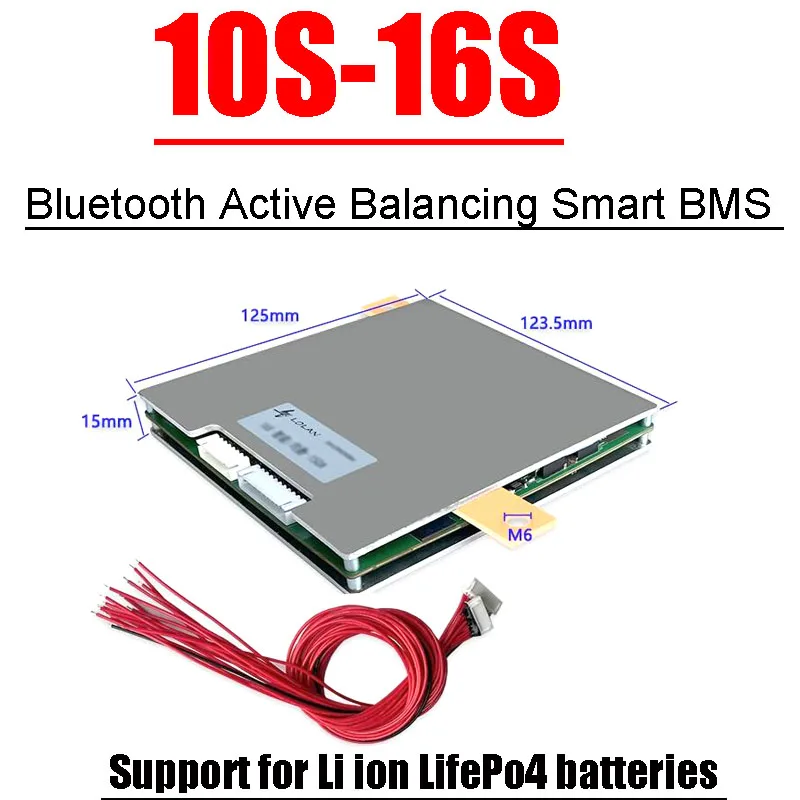 4S ~ 24S Active balancing BMS Bluetooth Smart battery protection board 12V 24V 36V 48V 60V 72V Lifepo4 li-ion 7S 8S 13S 14S 16S