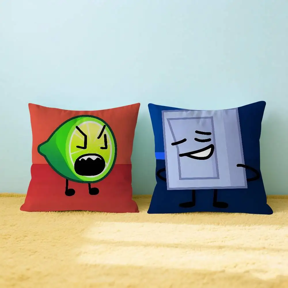 

Cartoon B-BFDI Cushion Cover Pillowcase Upholstery Sofa Throw Pillow Home Decor Pillowcas