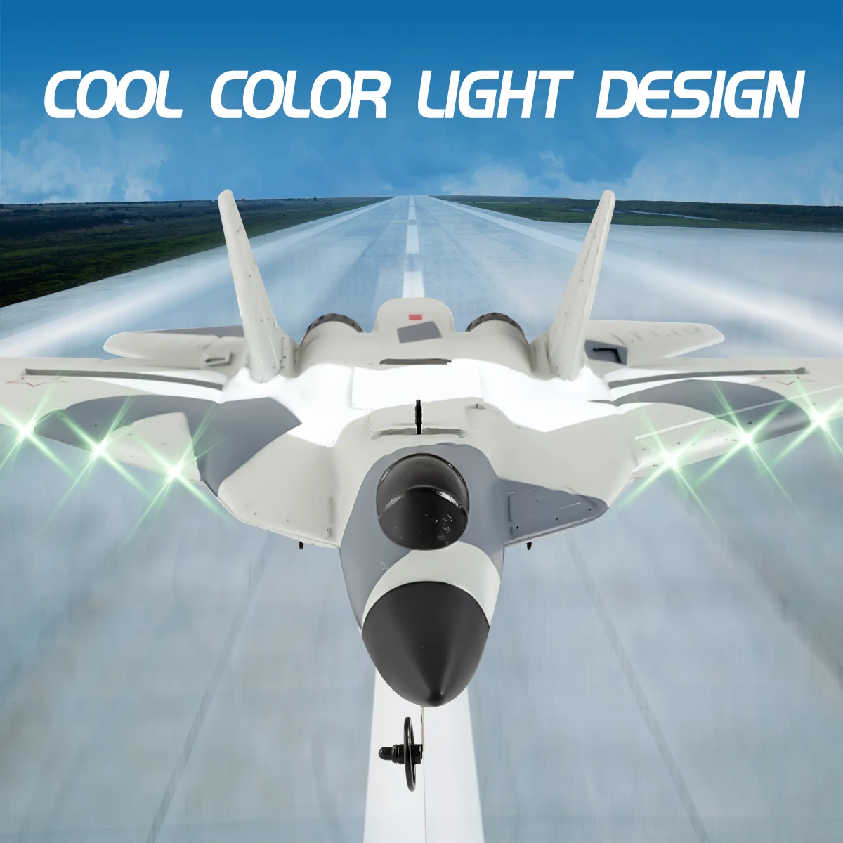 

SU57 RC Plane 2.4G 2CH EPP Foam - 3-Axis Gyros, Waterproof, Camouflage Warplane Toy for Kids