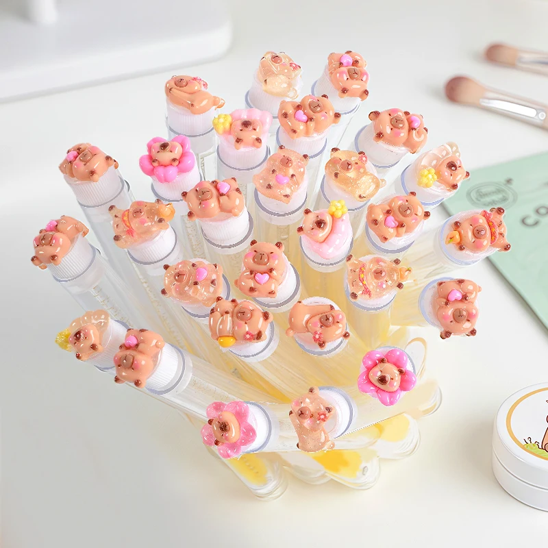 Paquete de 14 pinceles para rímel Capybara en una caja de regalo. Cada cabezal de cepillo se envuelta individualmente, brochas de maquillaje, brocha de pestañas de viaje.