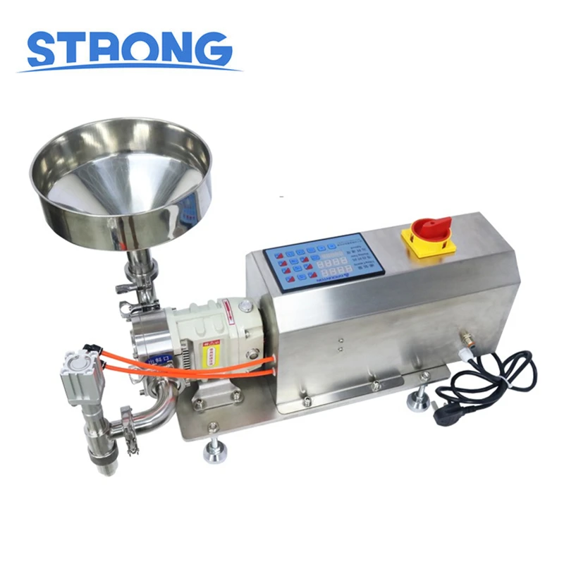 Semi Automatic Rotor Lobe Pump Filler Peanut Butter Lotion Cream Jam Paste Honey Sauce Gel Filling Machine