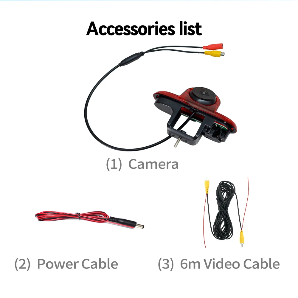 Impermeável Carro Rear View Backup Luz De Freio Câmera, CCD HD, Visão Noturna, Renault, Trafic 2001-2014, Opel, Vauxhall Vivaro