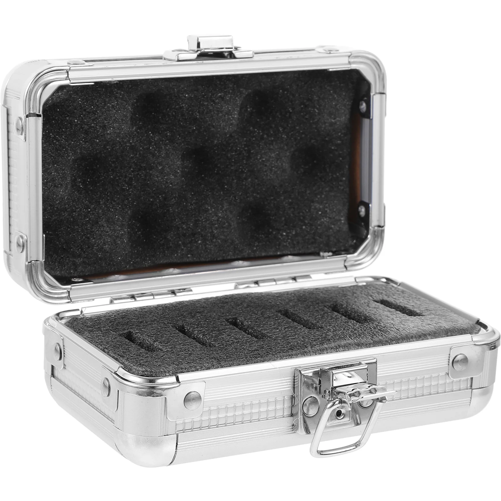 

Filter Box Aluminum Alloy Case Hard Storage with Foam Small Telescope Light Eyepieces Carry Lens