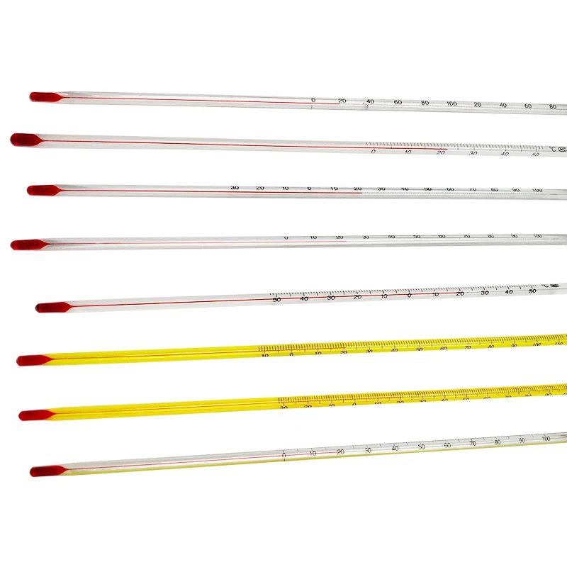 Glass rod thermometer household indoor industrial grade red water kerosene alcohol thermometer laboratory supplies -50+50° 0-200